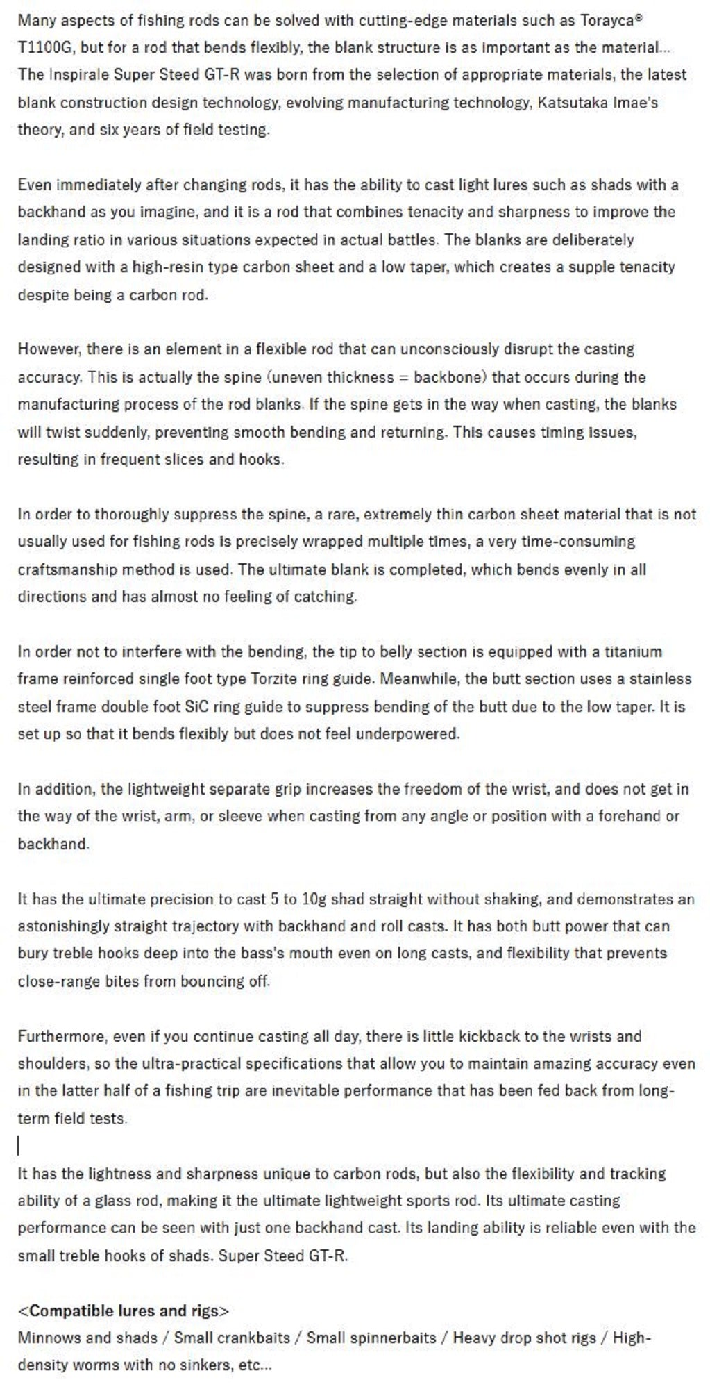 Evergreen Rod Baitcast Inspirare GTR C66LLR The " Super Steed GTR " (6925)